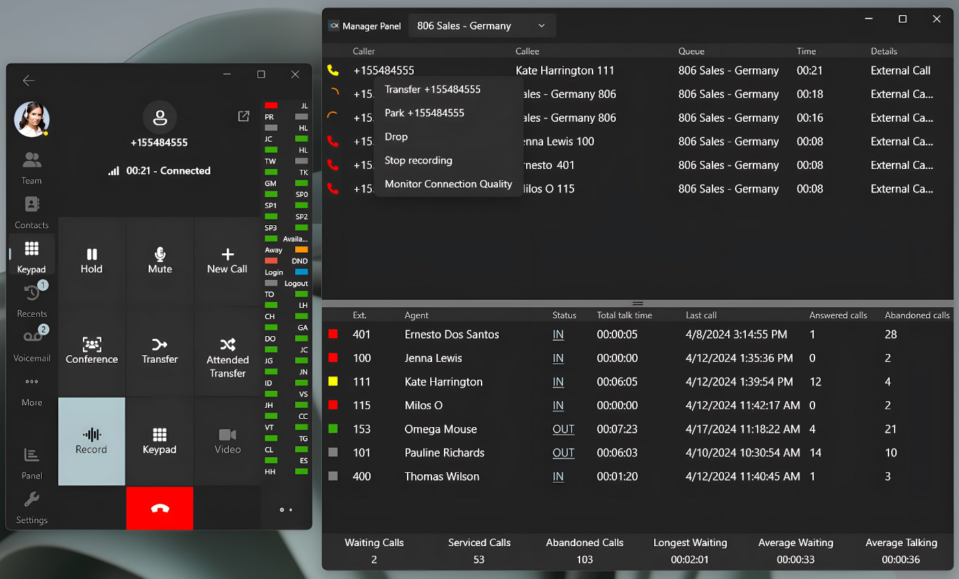 3CX V20 Windows App Switchboard