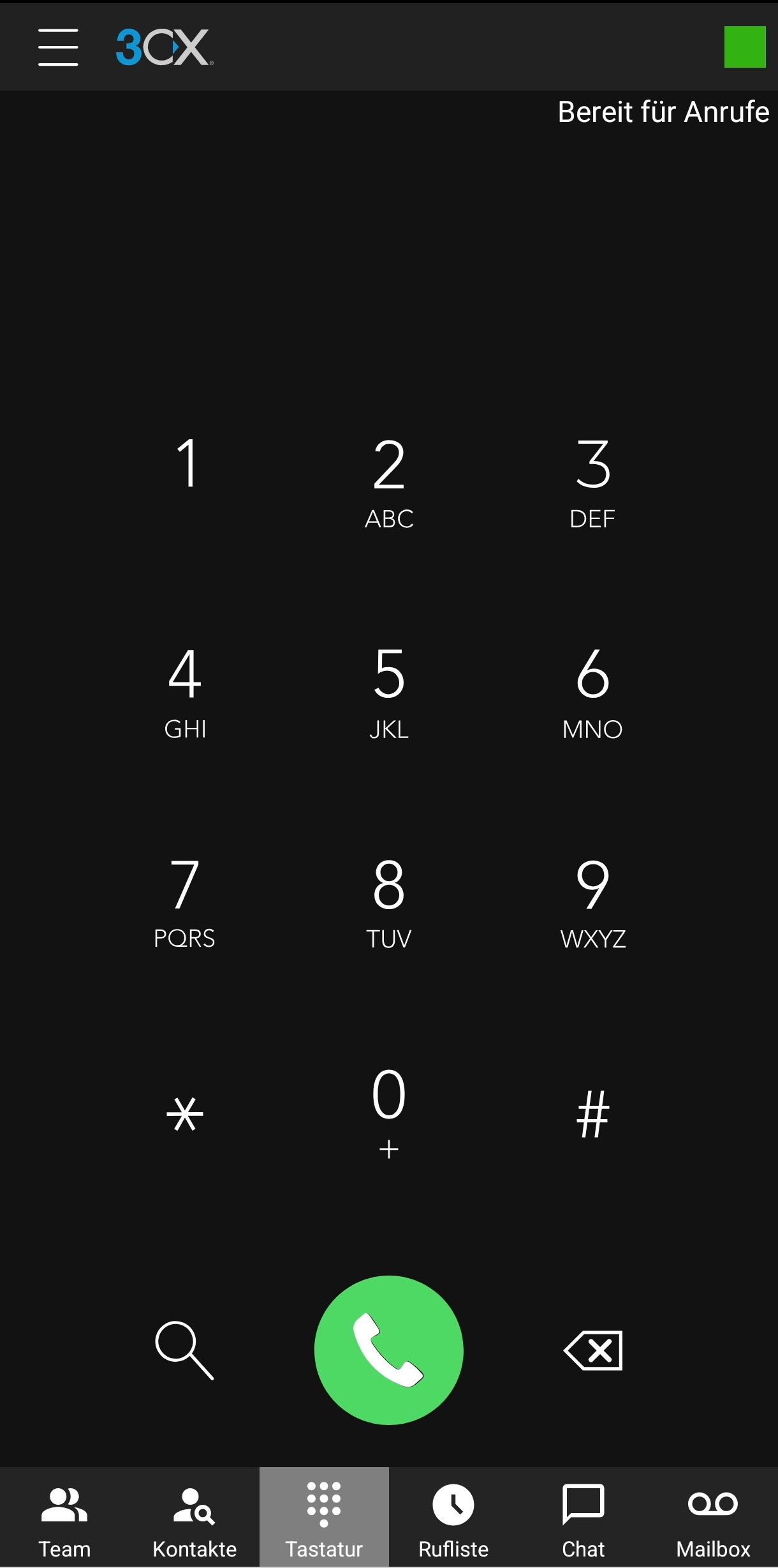 3CX Dialpad